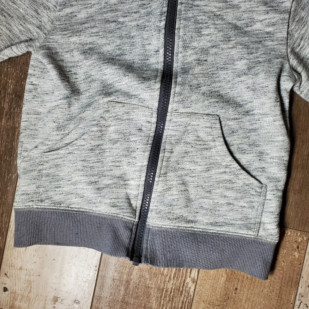 Gymboree Heathered Gray Full Zip-Up Hoodie Size 4T Toddler